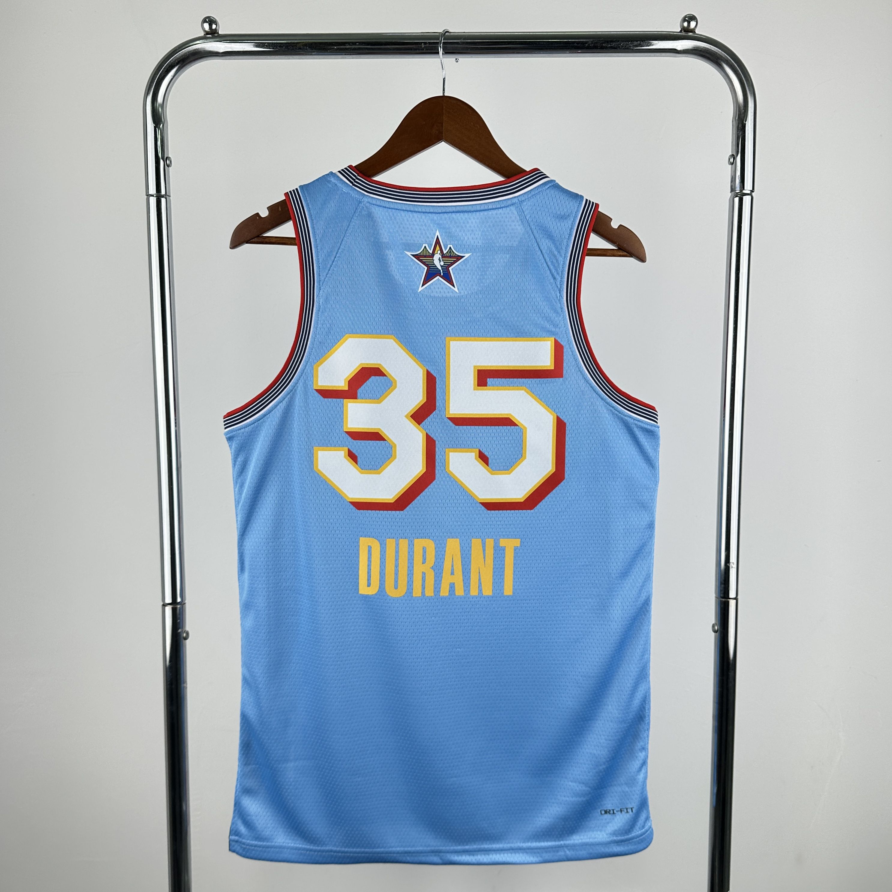Men 2025 All star #35 Durant Light Blue Jordan Edition NBA Jersey